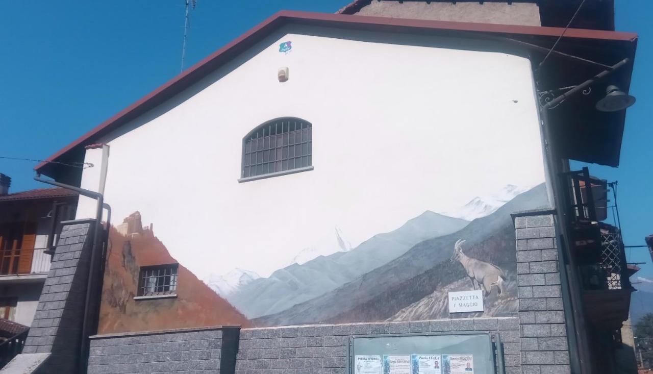 Casa Del Rustico, Indipendente Vista Sacra Con Dipinto Vila Caprie Exterior foto